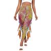 ORANDESIGNE Donna Leggings Sirena a Vita Alta Stampa Scaglie di Pesce Leggins Collant con Pinne di Pesce Sportivi Pantaloni Elasticizzati Yoga Push Up Jogging Costume di Carnevale A Giallo XS