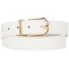 Valentino Double Apparel Belt, Bianco/Ecru Oro, Regolare Unisex Adulto