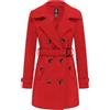 Wantdo Cappotto Donna Invernale Antivento Doppiopetto con Cintura | Antivento, Caldo, Giacca Caban con Spalline, Cintura Rimovibile, Misto Lana, Slim Fit, Primavera & Inverno, Ogni Giorno