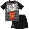 Arsenal FC Pigiama corto ufficiale per bambini da 12 a 13 anni, colore: nero