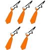 FROMCEO 5 eleganti cravatte pre-cravatta per bambini design ad usura rapida tessuto in poliestere liscio perfetto per riunioni di lavoro e piccola cravatta elegante, Giallo, Taglia unica