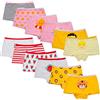 Yintry Intimi per Bambini di Serie Bambini Mutandine Culotte in Cotone per Bambine Piccole (Confezione da 12) (10-12 Anni, Stile4)
