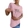 Dasongff T Shirt Allattamento Donna Zip Manica Corta T Shirt Gravidanza Cerniere Dissimulate Abbigliamento Allattamento Estivo Maglietta Allattamento Zip Lato Abbigliamento Gravidanza