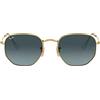 Ray-Ban 0RB3548N Occhiali da Sole, Marrone (Gold), 47.0 Unisex-Adulto