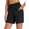 Havideto Costume da bagno da donna a vita alta, protezione UV UPF 50+, ad asciugatura rapida, resistente al cloro, impermeabile, con slip interno e tasche