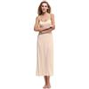 Papicutew Camicie da notte lunghe da donna senza maniche, Nude, Medium