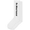 Dr. Martens Calze Verticali Misto Cotone, Bianco, Medium-Large