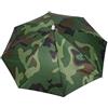 VIFERR Cappello con ombrello, 65 cm, per adulti, pieghevole, per pesca, golf, giardinaggio, spiaggia, Tessuto Oxford mimetico