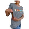 Dasongff T Shirt Allattamento Donna Zip Manica Corta T Shirt Gravidanza Cerniere Dissimulate Abbigliamento Allattamento Estivo Maglietta Allattamento Zip Lato Abbigliamento Gravidanza