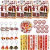 Phlognfy Regali Feste Compleanno A Tema Pompiere, Regalini Feste A Tema Pompiere, Con 12 Braccialetti Clap, 12 Sacchetti Regalo, 12 Portachiavi, 50 Adesivi Cartoon, Regali Feste Per Bambini
