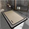 Ergocar Tappeto Bagno Sponge Diatom Super Assorbimento Di Acqua Morbida Anti-Slip Adatto Per Porte Sotto Le Porte, Pavimenti Per Il Bagno, Cucine, Accessori Per La Decorazione Domestica