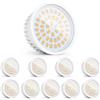 YindaLux 10x Moduli LED 230V, Ultra Sottili Ø50x23mm, 6W 600LM IP44, Angolo 120°, Ricambio GU10/MR16, 2700K/Dimmerabili, per Faretti Incasso Plafoniera Spot