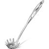 Zulay Kitchen - Server per pasta da cucina in acciaio INOX resistente per alimenti, forchetta per spaghetti da cucina per tagliatelle, pasta e altro (30.5 cm)