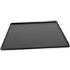 Wablissia Tappetino protettivo portatile in silicone AC, vassoio antigoccia impermeabile per lavatrice con bordo rialzato, base antiscivolo per condensa e fuoriuscite (nero, 50 cm)