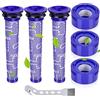 Smyidel Filtro per Dyson,Filtro di Ricambi per Dyson V8 V7 Aspirapolvere Animal Absolute Motorhead,3 Pre-Filtro & 3 HEAP Post-Filtri,sostituire le parti # DY-96566101, DY-96747801