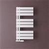 doporro Scaldasalviette Termoarredo da Bagno 76x40 cm per Parete | Colore Bianco, Acciaio al Carbonio, Montaggio a Parete, Riscaldamento ad Acqua Calda, Funzione Portasciugamani