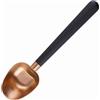 Easyworkz Cucchiaio da caffè in acciaio inox con manico lungo cavo, 7 g per caffè macinato e tè sfuso,Rosa oro-nero