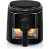 ETA Friggitrice ad aria calda Vista Digi I 4,3 litri Friggitrice I 1300 Watt I 40-220°C I Finestra I Touch Display I Timer