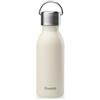 Qwetch - Borraccia Termica Inox Active 350 ml Sabbia - Bottiglia Termica Piccola in Acciaio Inox Riciclato 90% - Thermo Caffè 12h Caldo / 24h Freddo - Senza Perdite, Senza BPA, Con Ansa Ergonomica