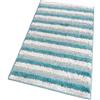 emmevi Tappeto Bagno Doccia Scendiletto Morbido Shaggy Assorbente Antiscivolo Lavabile Set 3 Pezzi Azzurro
