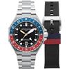 Spinnaker Dumas GMT SP-5119 - Orologio automatico da uomo con cinturino in acciaio inox massiccio, 43 mm, Sportivo
