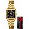 CIVO Orologio Donna Piccolo Quadrato: Analogico con Quadrante 23 * 23 MM | Acciaio Inossidabile Oro o Argento, Impermeabile, Elegante Orologi, Stile Vintage, Regalo per Donne Anniversario Compleanno