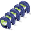 Molabel Confezione da 5 fogli compatibili con Dymo 91200 LetraTag, 12 mm x 4 m