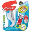 Maped Ergologic - Spillatrice tascabile 24/6 e 26/6, 1 pezzo, colori assortiti