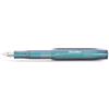 Kaweco Lunar Sport - Penna stilografica Shadow Blue, esclusiva penna stilografica in plastica per cartucce d'inchiostro, penna stilografica da 12,7 cm, colore blu scuro, larghezza del pennino: M