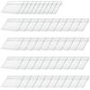 Zasvec Porta Etichette 50 Pezzi Porta Prezzi per Scaffali 6 x 4.2 cm Cartellini Prezzi Alimentari Etichetta di Prezzo Trasparenti Etichette Espositore in Plastica per Supermercato Bancone Negozio