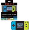 Lexibook Compact Cyber Arcade, console portatile per videogiochi, con 250 giochi, schermo LCD, alimentata a batteria, ideale per bambini e adolescenti, colore nero/blu/verde, modello JL2377LXB