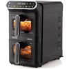 Ariete 4640/00 Air Fryer Vertical DUO, Friggitrice ad aria doppia verticale, 2460W, 11L, Due cestelli, Sync e Dual, 6 programmi, Funzione Grill, Fino a 200°C