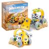 Miniland Mecaflex Escavatore - Gioco di Costruzione con 56 Pezzi Flessibili, Veicolo Articolato da Montare, Gioco Educativo STEM, 4-9 Anni