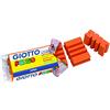 Giotto Unidad | Plastilina Mineral Pongo | Pastilla Pongo Naranja 450 G Caja 12 Uds.