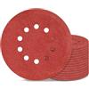 Awutzut Disco abrasivo a 10 fori da 22,9 cm, grana 120, carta vetrata per cartongesso, 15 pezzi, per levigatrice a soffitto Popcorn