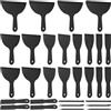 PEIZHIYC Set di 30 spatole in plastica, 1,5/2/3/4/6/8 pollici, raschietto in plastica, spatola per la rimozione della colla e l'abbellimento delle cuciture