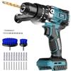 DIYtoolifz Trapano elettrico senza fili per batteria Makita da 18 V: 3 modalità di azionamento elettrico/kit di trapano, trapano a percussione senza chiave da 1/2 di pollice, 20