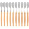 WHAMVOX 10 Pezzi Spatola per Pittura e Miscelazione Colori, Lama in Acciaio Inox e Manico in Plastica, Strumento per Arti e Pittura a Tempera e Olio