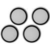 CFUENSBFDA 4 Pezzi Di Tappi For Impugnatura For Pollice Silenzio Compatibili Con PS5/PS4/Xbox One/Xbox One Elite/8BitDo SN30 Pro/Switch Pro Joystick Controller(White black)