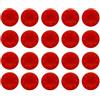 CFUENSBFDA JCD 20 PCS Analog Thumb Stick Grip Cover Compatibile For PS5 PS4 Controller Di Gioco Thumbsticks Caps For Xbox One Elite 360 One S Series XS(Red)