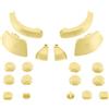 Generic Ricambio Pulsanti ABXY, D-pad, ZR, ZL, L, R per Switch 2 Controller，Giallo