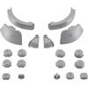 Generic Ricambio Pulsanti ABXY, D-pad, ZR, ZL, L, R per Switch 2 Controller，Grigio