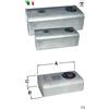SERBATOI FISSI IN ACCIAIO INOX - Capacità lt 100 - A - Lunghezza mm 900 - B - La