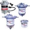 FILTRO DECANTATORE CARBURANTE - Calotta trasparente con sensore acqua - Adatto p