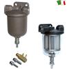 FILTRI DECANTATORI PER CARBURANTE - Filtro GASOLIO - Calotta Vetro - Elementro f