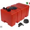 SERBATOI CARBURANTE FISSI - Capacità lt 60 - Lunghezza mm 650 - Larghezza mm 350