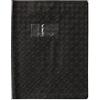 Calligraphe 72017C Copertina a grana grossa a losanghe Nero - 17x22 cm - 18/100 con Portaetichetta - PVC Opaco