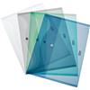 Fellowes Buste Portadocumenti con Bottone, Contengono Fino a 200 Fogli A4, Confezione da 4 Pezzi con Colori Assortiti