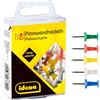 Idena 334032 - Spilli per bacheca, 40 pezzi, colori assortiti, per bacheche in sughero