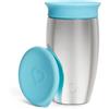Munchkin Tazza Miracolo 360 Acciaio Bebè | 296ml | Blu